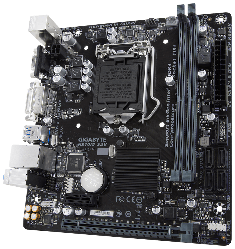 Материнская плата GIGABYTE H310M S2V (rev. 1.0) — купить в интернет ...