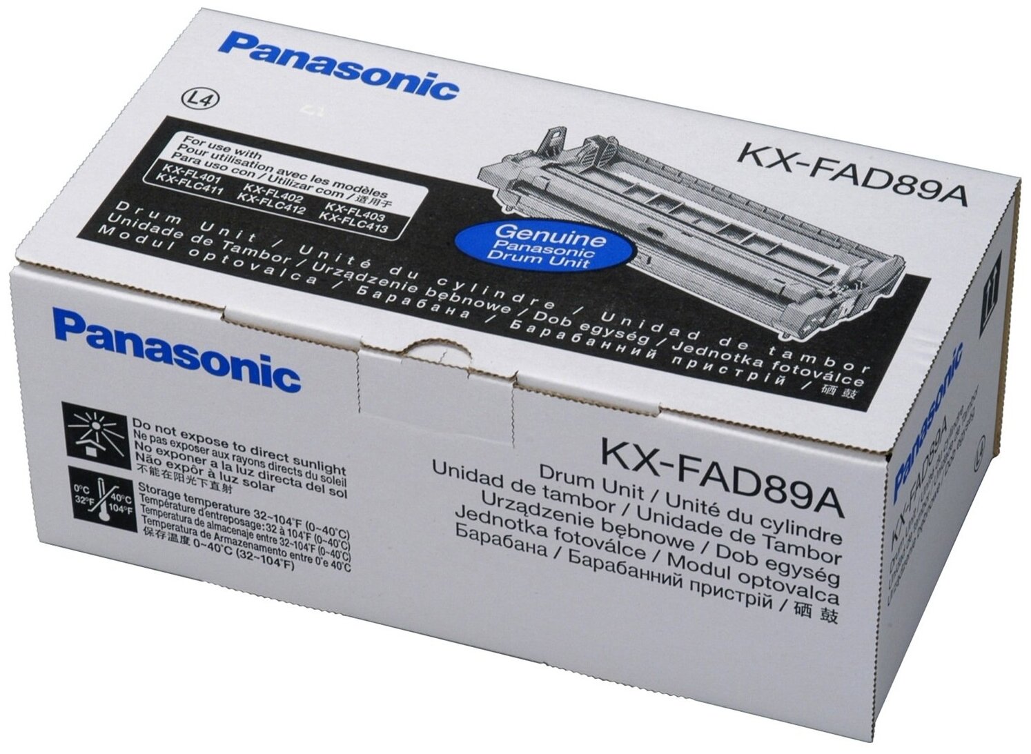 Фотобарабан Panasonic KX-FAD89A, для Panasonic KX-FL401, KX-FL402, KX-FL403, KX-FLC411, KX-FLC412, , черный, 10000 стр.
