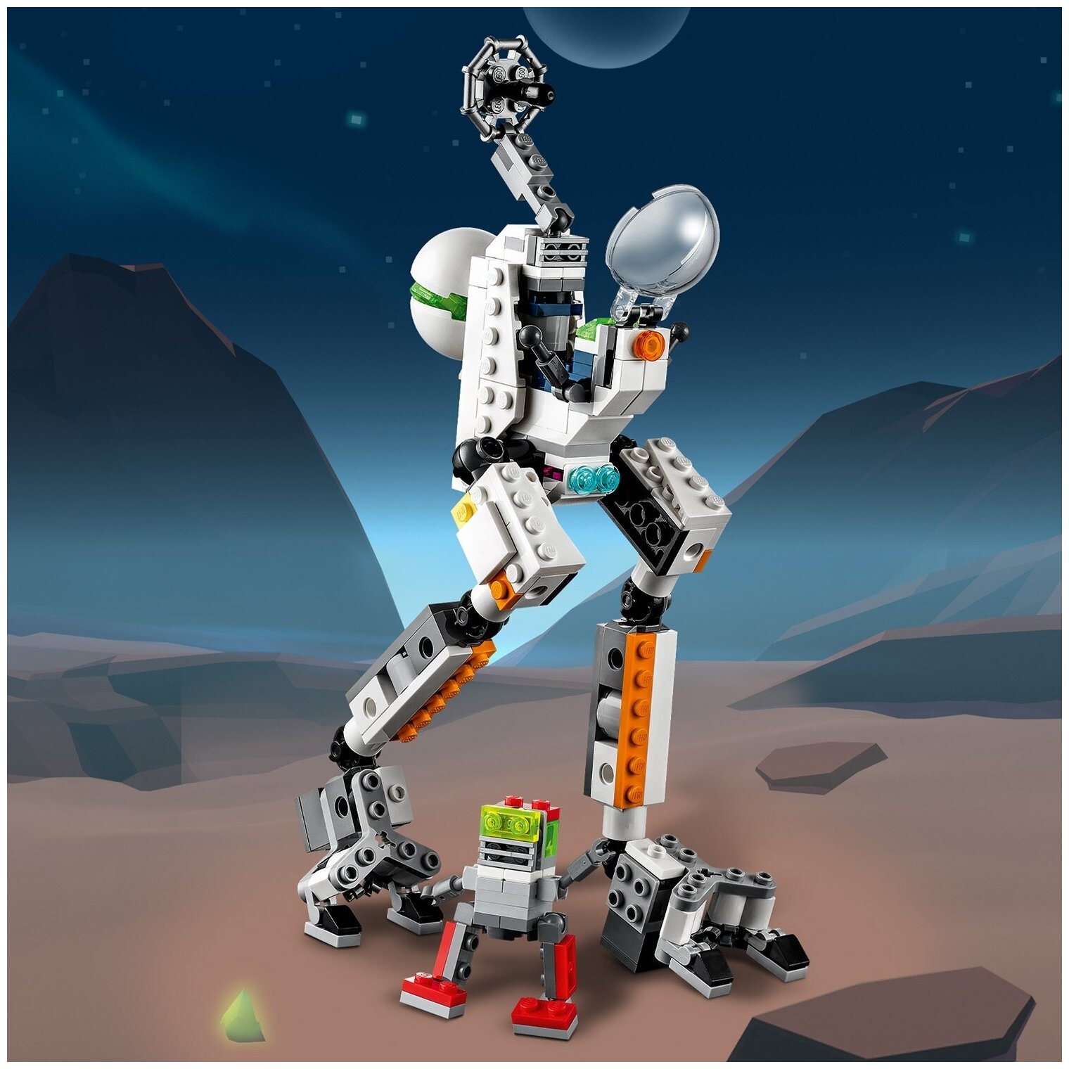 Конструктор LEGO Creator 31115 "Космический робот для горных работ", 327 деталей - фото №8