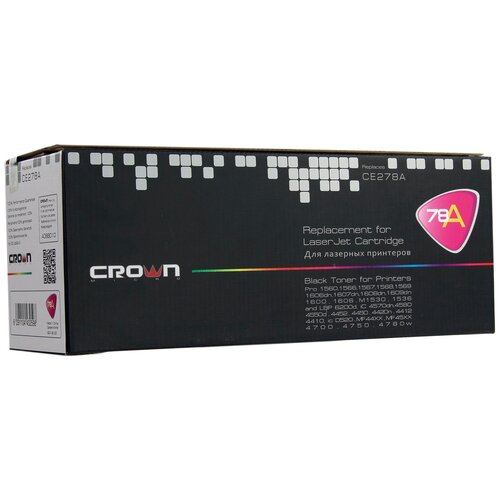 Картридж CROWN MICRO CE278A, 2100 стр, черный картридж crown micro ce278a 2100 стр черный