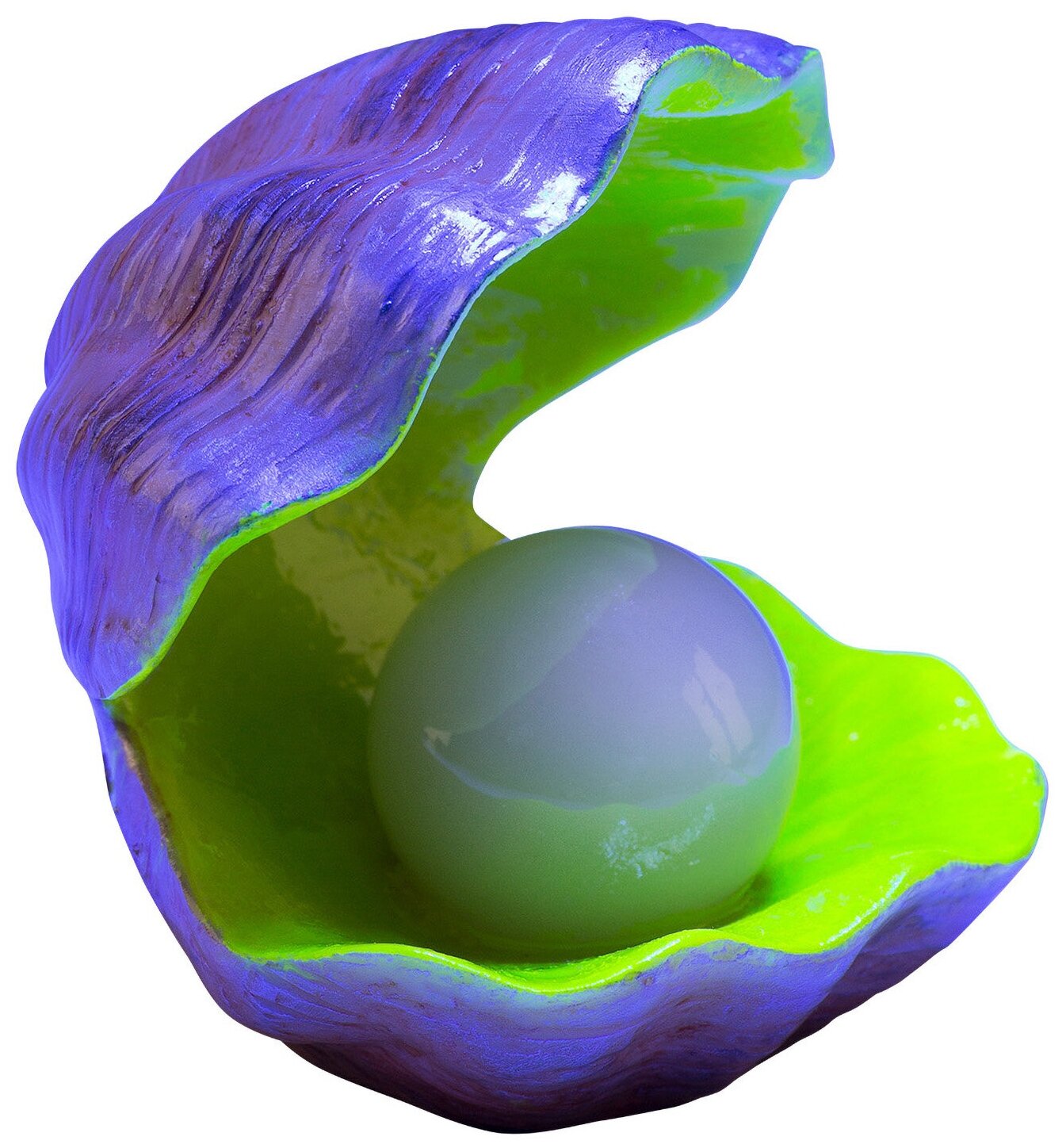 GloFish Раковина-жемчужница-декорация с GLO-эффектом . - фотография № 1