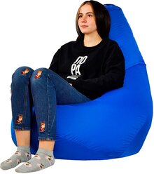 Кресло-мешок Груша (цвет синий, размер XXL) PuffMebel