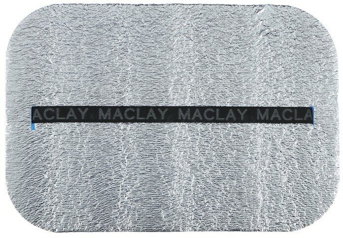 Сиденье туристическое Maclay, с фольгой, размер 40 х 27, толщина 2,5 см, цвет синий