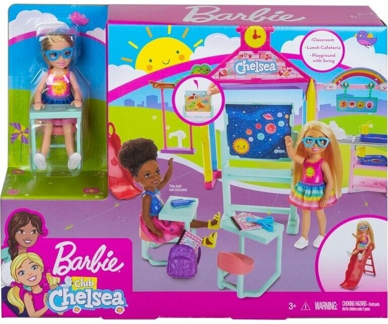 Barbie Набор игровой Челси в школе, GHV80