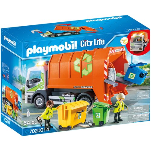 фото Набор с элементами конструктора playmobil city life 70200 мусоровоз