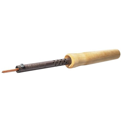 Паяльник NAVIGATOR 80 692 NSE-Pes01-65W-СP 65Вт клин прямой деревянная ручка