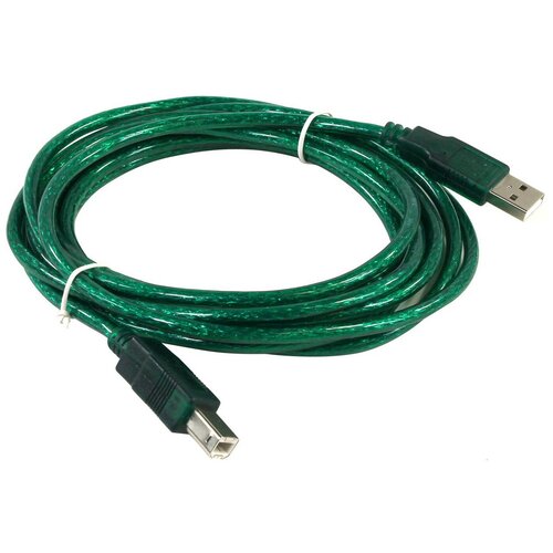 кабель aopen usb usb acu201 прозрачный Кабель Aopen USB -USB (ACU201), 3 м, 1 шт., зелeный