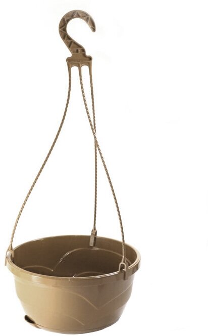 фото Кашпо для цветов пластик подвесное 2,75 л d=225 мм (без подвеса) 'Венеция' фрапе