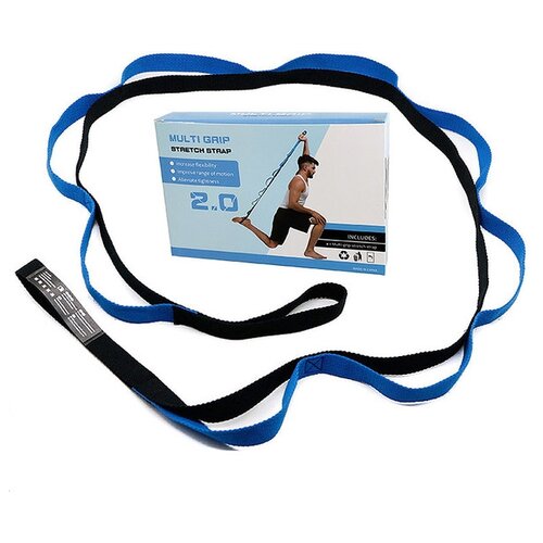 фото Ремень для растяжки лента 2,5*200 см в коробке (синий) hawk