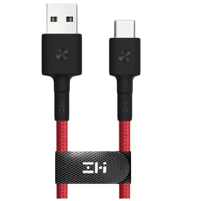 Кабель Xiaomi ZMI USB - Type-C Kevlar Cable Red 200 см (AL431)