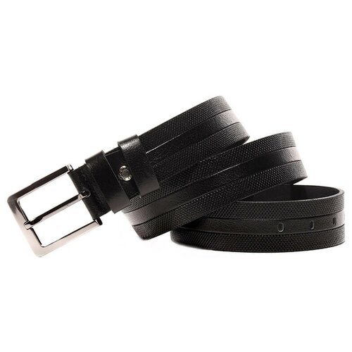 фото Ремень vitacci lg0039-135 мужской черный натуральная кожа