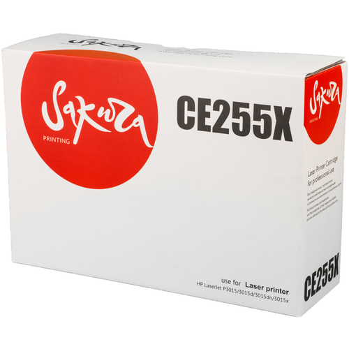 Картридж Sakura CE255X, 12500 стр, черный картридж uniton ce255x 12500 стр черный