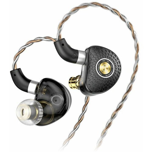 Наушники TRN TA3 с микрофоном черно-золотой 619000₽