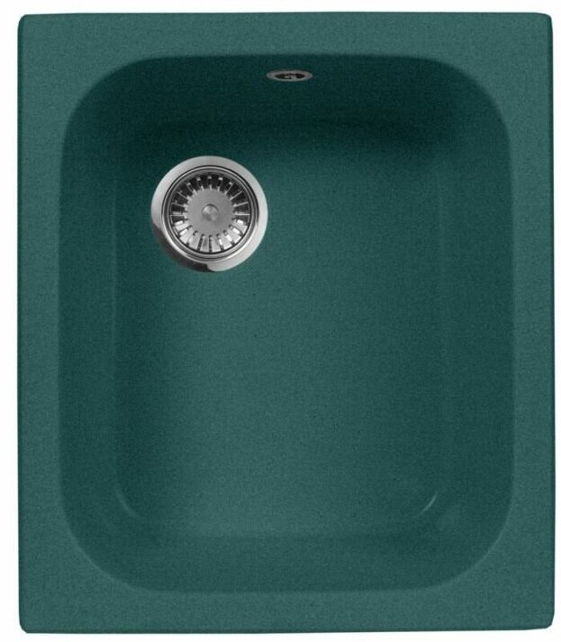 Кухонная мойка AquaGranitEx зелёная M-17 прямоугольная/305 - фотография № 9