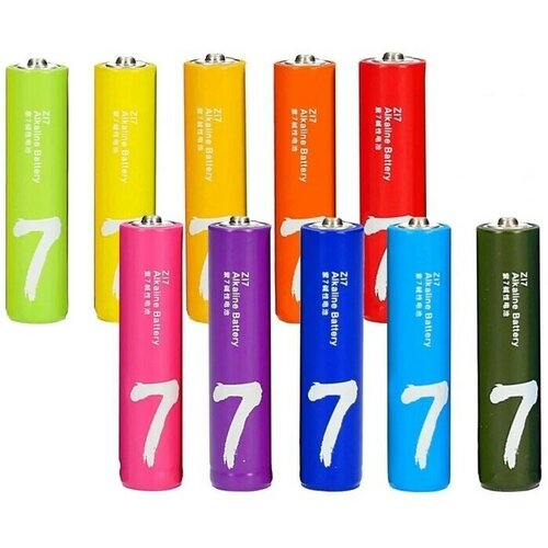 Батарейка алкалиновая, AАA, LR03-10BOX, 1.5 В, 10 шт. батарейка алкалиновая xiaomi zmi rainbow zi7 aаa lr03 спайка 4 шт желтые 1 шт