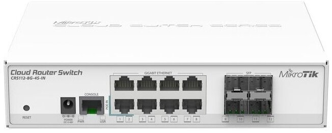 Маршрутизатор MikroTik Cloud Router Switch CRS112-8G-4S-IN