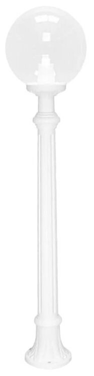 Садовый светильник-столбик Fumagalli Aloe.R/G300 G30.163.000.WXE27, Белый и Прозрачный