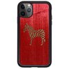 Чехол Timber&Cases для Apple iPhone 11 Pro, TPU, WILD collection - Зебра (Красный - Зеленый Кото) - изображение