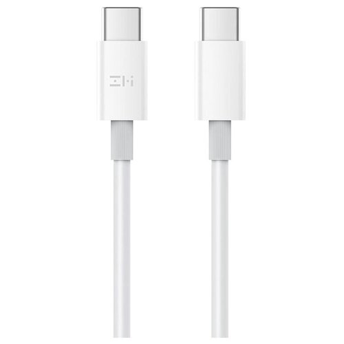 Кабель ZMI USB Type-C - USB Type-C (AL301), 1.5 м, белый комплект 2 штук кабель type c type c 1 5 м xiaomi zmi белый al301 white