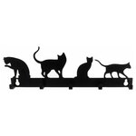 Ключница, 4 кота, металл, черный, 90 - изображение