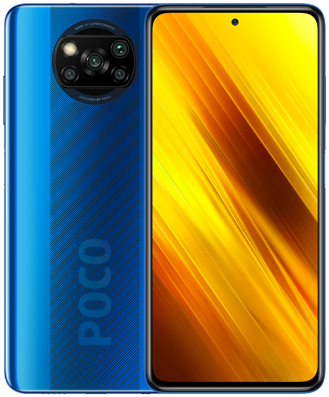 Смартфон Xiaomi POCO X3 6/128 ГБ Global, синий кобальт