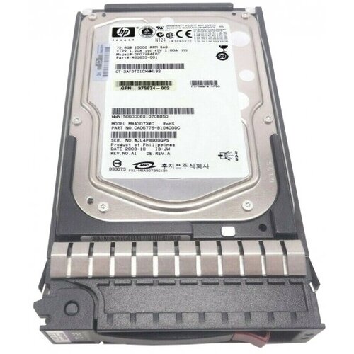 Жесткий диск HP 481653-001 72,8Gb SAS 3,5 HDD жесткий диск hp 72 гб 481653 001