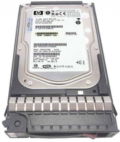 Жесткий диск HP CA06778-B10400DC 72,8Gb SAS 3,5" HDD