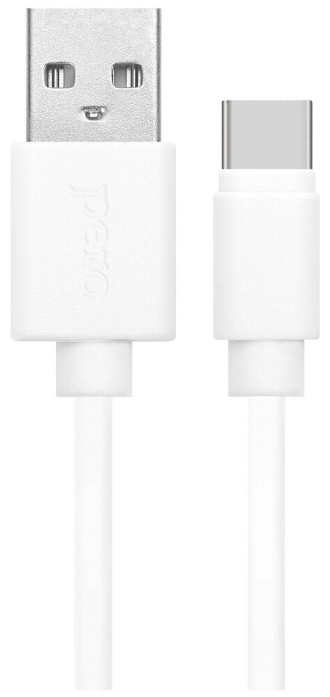 Кабель Pero (DC-03) USB-C, 3A, 1 м, белый