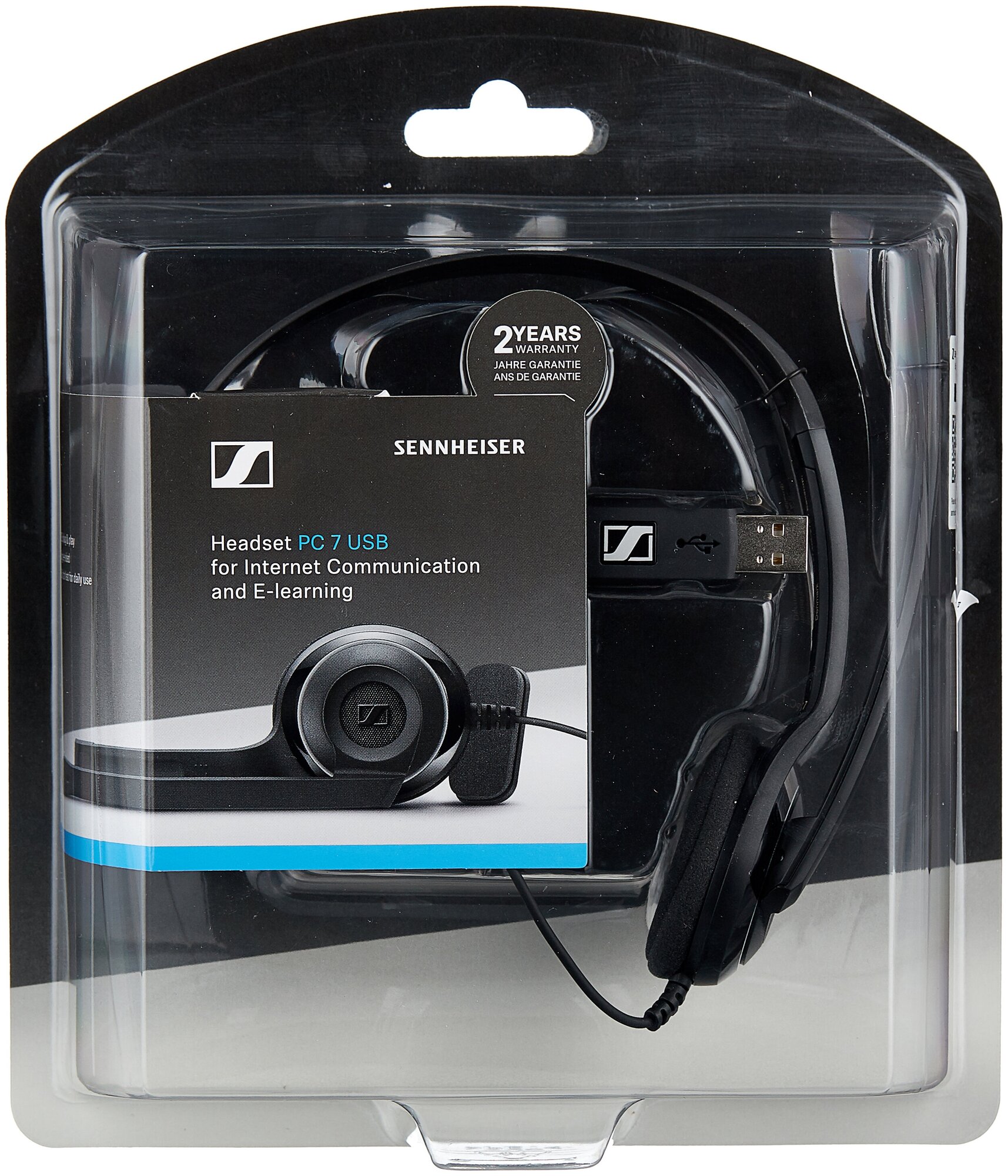 Гарнитура Sennheiser PC 7 черный 2м