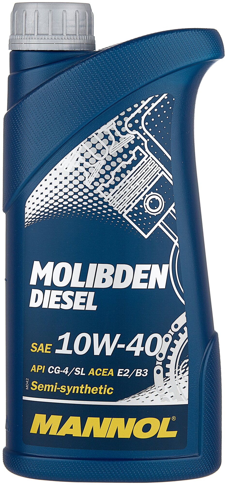 Полусинтетическое моторное масло Mannol Molibden Diesel 10W-40