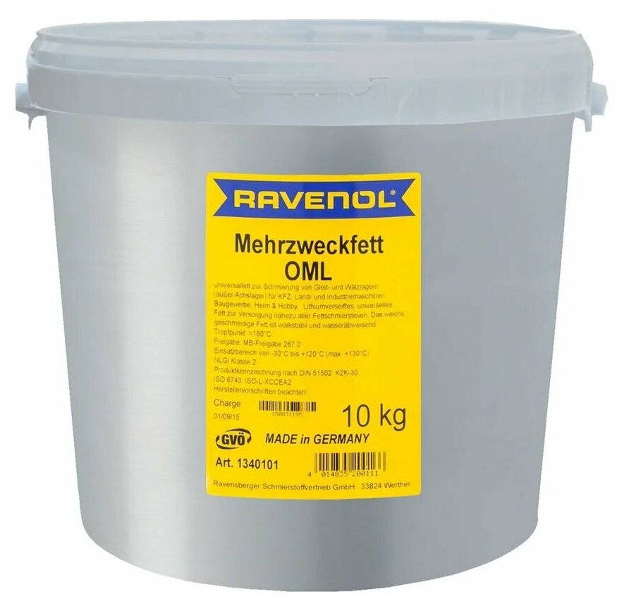 Смазка RAVENOL Mehrzweckfett OML (10кг)