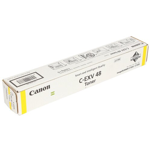 Тонер Canon C-EXV48 Y (9109B002), 11500 стр, желтый тонер canon c exv48y ir c1325if 1335if желтый оригинальный ресурс 11500 стр 9109b002 1 шт