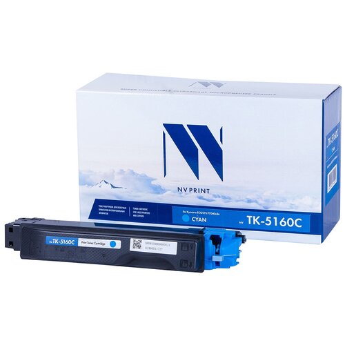 Картридж NV Print TK-5160 Cyan для Kyocera, 12000 стр, голубой картридж nv print tk 5160 cyan для kyocera 12000 стр голубой