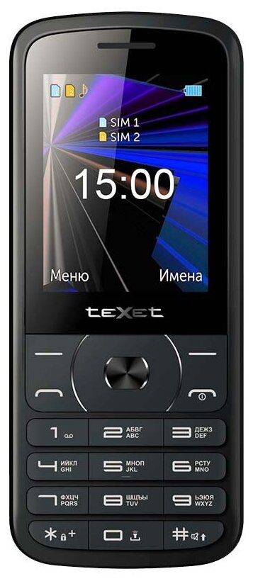 Телефон teXet TM-D229, черный