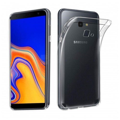 фото Чехол для смартфона samsung (j415) galaxy j4+ (2018) силиконовый прозрачный, borasco borasco by vespa