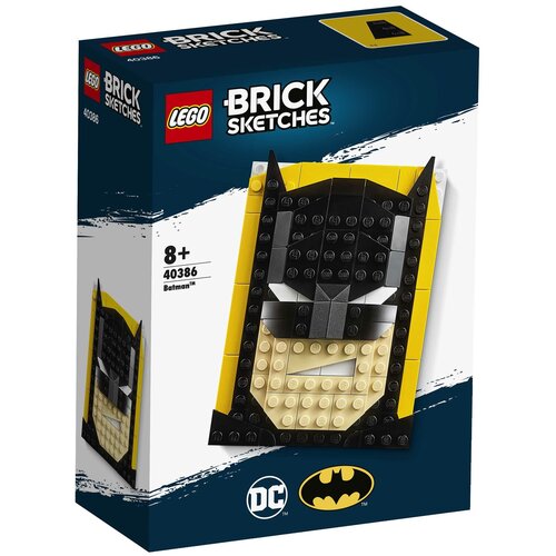 LEGO Brick Sketches 40386 Бэтмен, 115 дет. lego brick sketches 40386 бэтмен 115 дет