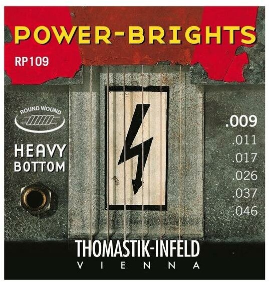 Струны для электрогитары Thomastik Power Brights RP109T