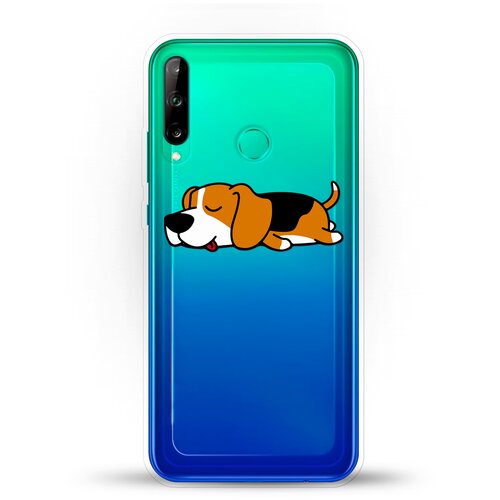 фото Силиконовый чехол уставший бигль на honor 9c andy & paul