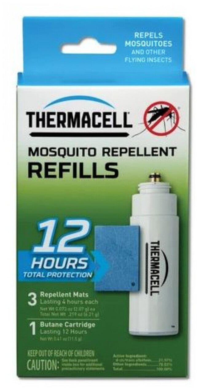 Набор Thermacell расходных материалов для противомоскитных приборов на 12 часов, малый — фото 1