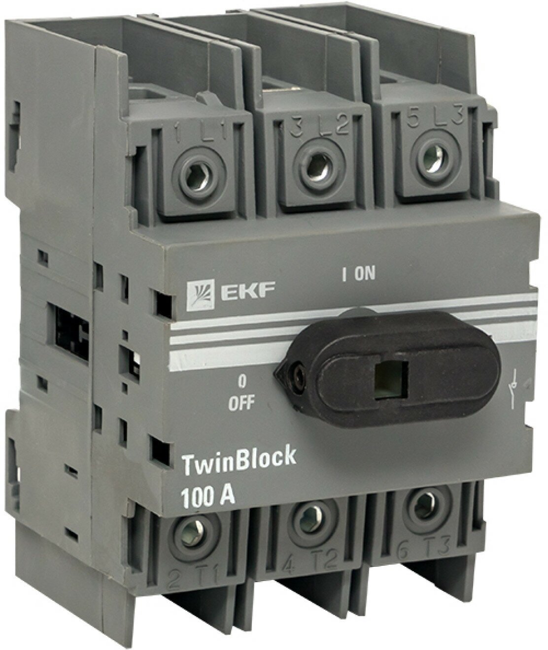 Рубильник 100A 3P c рукояткой управления для прямой установки TwinBlock EKF