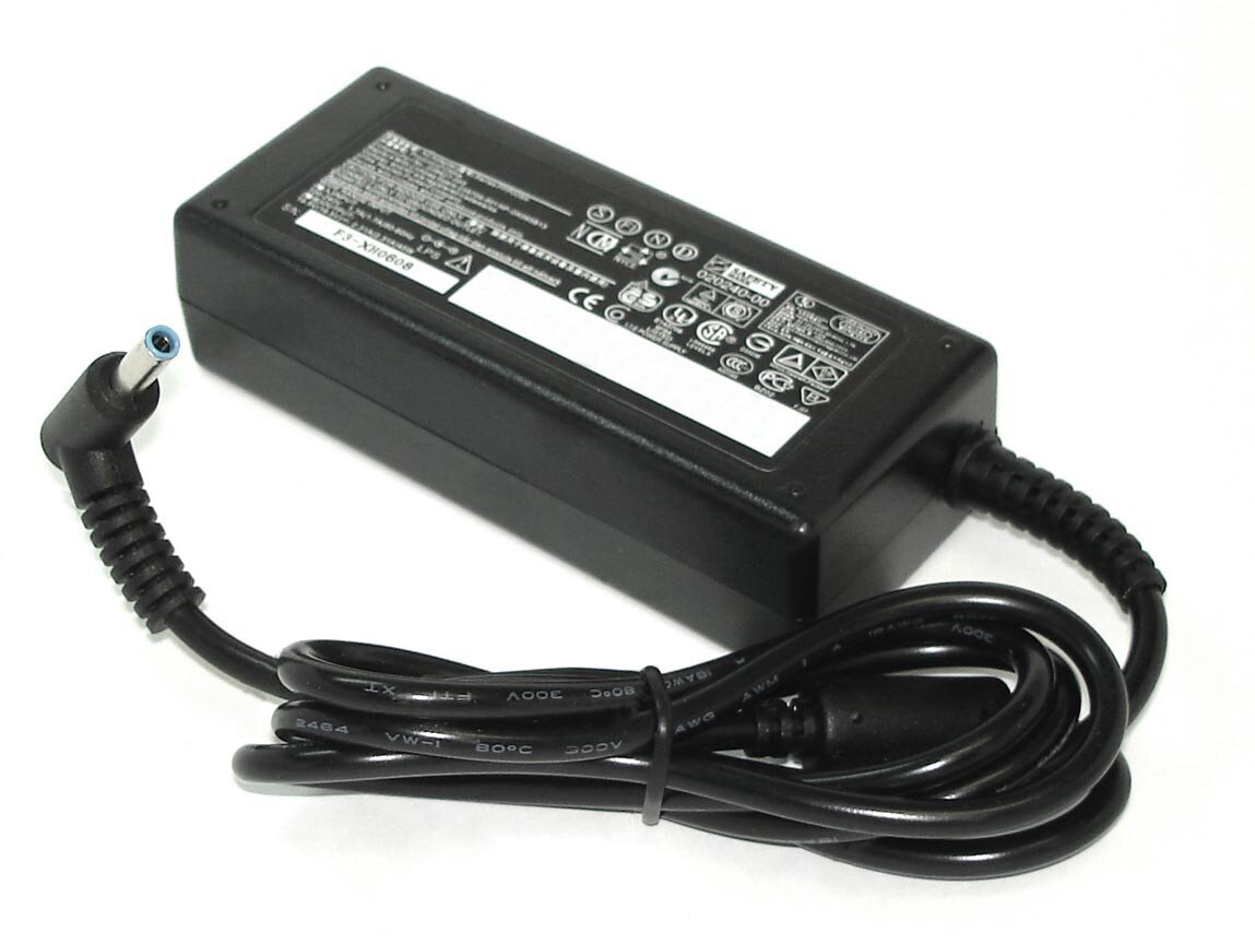 Блок питания (сетевой адаптер) для ноутбуков HP 19.5V 2.31A 45W 4.5x3.0 мм с иглой черный без сетевого кабеля
