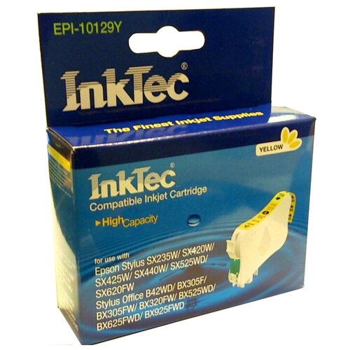 Картридж InkTec EPI-10129Y, 610 стр, желтый картридж ds stylus office bx305fw с чипом