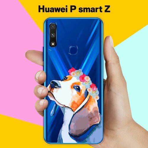 Силиконовый чехол Бигль на Huawei P smart Z силиконовый чехол акула на huawei p smart z