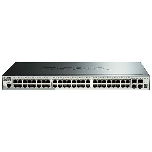 Коммутатор D-Link DGS-1510-52XMP/A1A 48G 4SFP+ 48PoE 370W настраиваемый