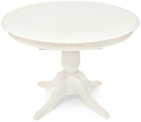 Стол кухонный TetChair Leonardo, раскладной, длина в разложенном виде: 153 см, pure white