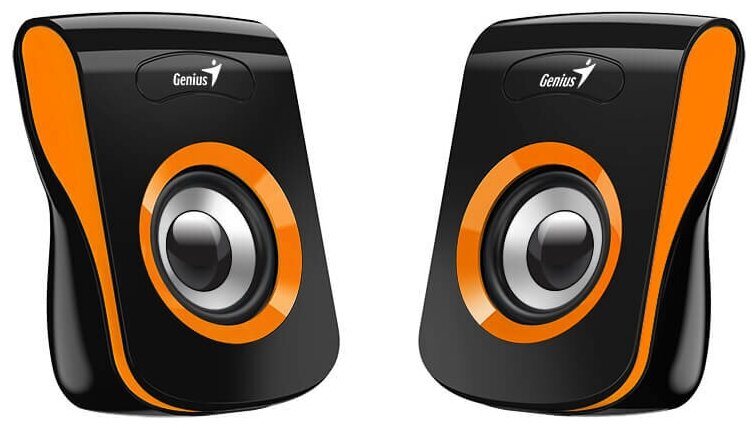 Колонки компьютерные Geinus SP-Q180, 2.0, 2 x 3W RMS, USB-power, Orange