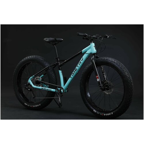 Велосипед фэтбайк горный TimeTry TT091 Черно-Зеленый Алюминиевая рама Гидравлические тормоза Колеса 26х40 9 скоростей L-Twoo A5 2480500₽