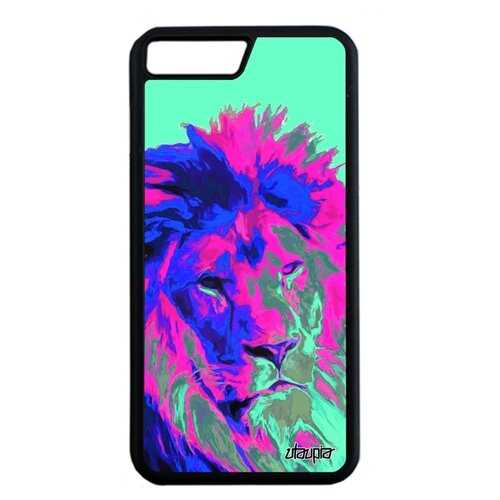 фото Чехол на apple iphone 8 plus, "лев" львица хищник utaupia