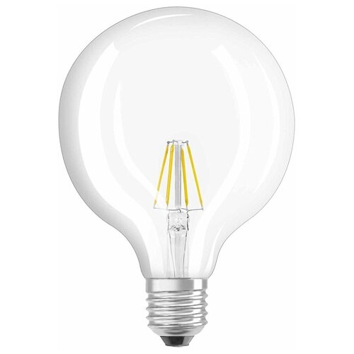 Светодиодная лампа LEDVANCE-OSRAM PARATHOM GLOBE125 GL CL 60 6,5W/827 ( =60W) 220-240V 827 E27 806lm FIL OSRAM