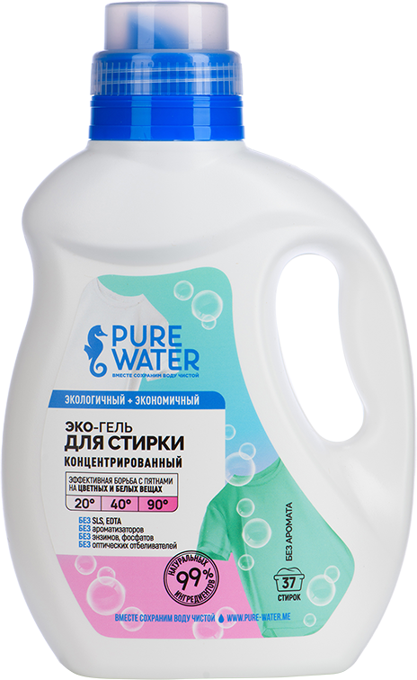 Концентрированный гель для стирки PURE Water 1000 мл